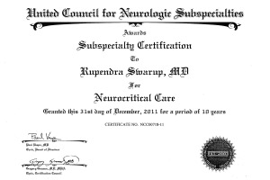 Neurocritical Care Board Certification