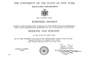 New York State Medical License